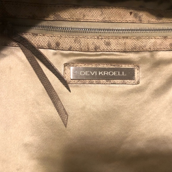 ๐ด๐คฉ DEVI KROELL DESIGNER PYTHON SNAKESKIN HOBO SHOULDER BAG!๐ - Picture 8 of 17